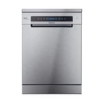 Candy Rapido CF 5C7F0X Freestanding Dishwasher with 15 Place Setting Advanced remote control and extra content (Wi-Fi + Bluetooth) Stainless - C Rated