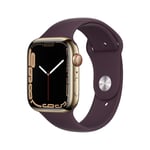 Apple Watch Series 7 OLED 45 mm Numérique Écran tactile 4G Or Wifi GPS (satellite), bordeaux - Neuf