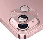 Hat Prince Kameraskydd Aluminium + Härdat Glas iPhone 15 rosa