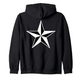 White Star Of Social Justice And Freedom - v5 Zip Hoodie