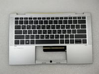 For HP EliteBook x360 1030 G8 M45820-BD1 Ukrainian Palmrest Keyboard Top Cover