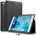 KAVAJ iPad Mini 5 2019 & 4 Case Leather Cover"Berlin" Black for Apple iPad Mini 5 2019 & 4 Genuine Cowhide Leather with Built-in Stand Auto Wake/Sleep Function. Slim Fit Smart Folio Covers