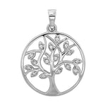 James Moore TH G61015 Smallest Silver Cz Set Tree Of Life Jewellery
