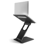 Laptop/ MacBook Stand m. Justerbar höjd - Svart