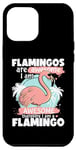 Coque pour iPhone 12 Pro Max Flamingos are Awesome I Am Awesome Funny Pink Flamingoes
