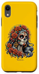 Coque pour iPhone XR Candy Skull Make-up Girl Día de los muertos Candy Skull