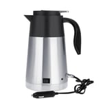 1300ML Car Electric Kettle, 12V/24V Stainless Steel Car Truck Travel Electric Kettle Fast Boiling Water Heating Pot Heated Water Cup(12V-car)