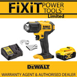 DeWalt DCE530P1 18v XR Cordless Heat Gun Bare Unit & 5Ah Battery Kit