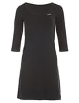 Winshape Femme Intemporel de Bras a 3/4 Lignes de Mini Robe WK2 Street Style Sport Loisirs Mini Robe XS Noir