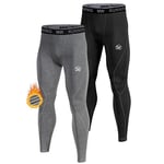 MEETWEE Pantalon Thermique Homme, sous-Vêtements Thermique Caleçon Long Collant Chaud Compression Base Layer Legging