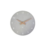 Alba Horloge murale Hormilena en bois - Diamètre 30 cm Gris