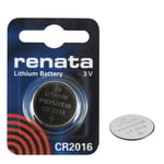 2 x Genuine Renata Swiss Made CR2016 3V 90mAh Lithium Batteries Cell Coin Button Watch Battery