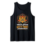 Where sharp meets smart acupuncture Acupuncturist Tank Top