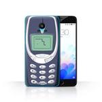 Stuff4 Phone Case for Meizu M3 Retro Phones Blue Nokia 3310 Transparent Clear Ultra Slim Thin Hard Back Cover