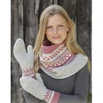 Â Hint of Heather Set by DROPS Design - Hals og Vanter Strikkeoppskrift - Medium/Large