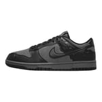 NIKE Homme Dunk Low Sneaker, Gris Fer, Noir, Gris Fer, 40.5 EU