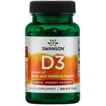 Vitamin D-3, Variationer 5000 IU - 250 softgels