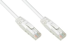 LINK Câble réseau Catégorie, 6 A, Non blindé UTP AWG24, Couleur Blanc halogène, 30 m