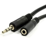 121AV 3m 3.5mm Jack Extension Cable Lead Stereo Plug to Socket AUX Headphone