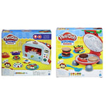 Play-Doh Kitchen Creations Magical Oven Play Food Set for Kids 3 Years and Up with Lights, Sounds, and 6 Colors & Burger Barbecue Set