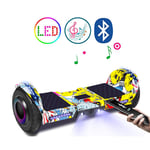QINGMM Hoverboard,with Bluetooth Speaker And LED Lights Self-Balancing Car,8" All Terrain Intelligent Electric Scooter,for Kids And Adults,street dance