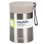 Aladdin Enjoy Thermavac Stainless Steel Food Jar 0.4L – Keeps Hot or Cold for 5.5 Hours - Double Wall Vacuum Insulation Lunch Box - Leakproof - Silicone Strap - BPA-Free