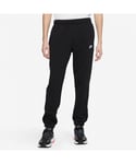 Nike Mens Fleece Joggers in Black Cotton - Size Small