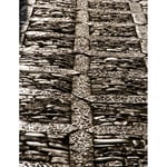 Gammal gata i Sicilien - 70x100 cm Svart ram med passpartou