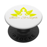 Yoga inner peace and inner strength PopSockets Swappable PopGrip