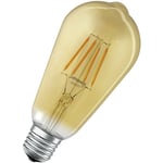 Ledvance - Ampoule led intelligente avec ZigBee, culot E27, gradable, blanc chaud (2400K), forme Golden Edison, filament clair, contrôlable avec des