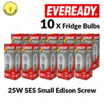 10 X Fridge Bulb Freezer 25w E14 Refrigerator Lamp Appliance Light SES Pygmy UK