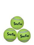 Happy Summer Tennis Ball 3-Pack Toys Outdoor Toys Outdoor Games Multi/patterned AMO