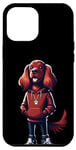 iPhone 15 Pro Max Irish Setter Dog Cool Jacket Outfit Dog Mom Dad Case