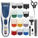 Colour Pro Cordless Hair Clipper Kit, Neck Duster, Colour Coded Combs, Hair