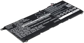 Batteri 90V7W för Dell, 7.4V, 7300 mAh