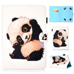 UGOcase Universal 8" Tablet Case, PU Leather Slim Protective Folio Stand Cards Pocket Wallet Cover for iPad Mini 7.9" /Fire HD 8/Galaxy Tab/Andriod Windows 7.5"-8.5" Tablets,Panda