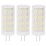 3-pack G4 LED-lampa 5W T3 JC-typ Dubbelstift Bas AC DC12-24V Dimbar Utomhus Landskapslampa Varmvitt Ljus