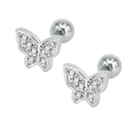 Tragus Piercing  Örhänge 1st CZ silver