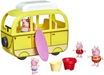 Peppa Pig Peppas Adventures Peppas Beach Campervan Vehicle Preschool Toy 10 P