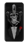Funny Gangster Mafia Monkey Case Cover For Nokia X6, Nokia 6.1 Plus