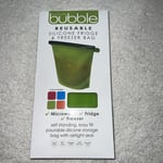 Silicone Bubble Reusable Silicone Fridge & Freezer Bag Green