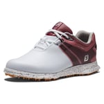 FootJoy Femme Pro|SL Sport Chaussures de Golf, Blanc, Noir, Bordeaux, 40.5 EU