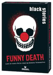 moses. Black Stories Funny Death – 50 énigmes avec Cas réels Autour de Types de Morts absurdes, Jeu de Cartes de Crime avec Variante de Jeu et jetons de Points, Jeu de Puzzle pour Adolescents et