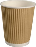 Engångsbägare 24 cl, papp med PE-beläggning, brun