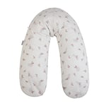 Tinéo - Coussin De Maternité - Coussin d'allaitement - Coussin de Grossesse - Multifonction 2 en 1 - Déhoussable - Fabriqué en France - 78x44cm (Éponge Noisette/Trees)