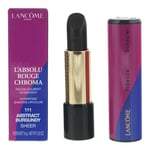 Lancome L'absolu Rouge Chroma 111 Abstract Burgundy Sheer Lipstick 3.4g
