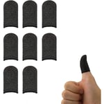 8 stycken spel-fingerskydd, anti-svet och halkfria, rörliga