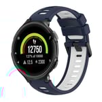 Garmin Forerunner 235 Tvåfärgat klockarmband i silikon - Blå/Vit