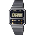 Casio Collection Vintage Mens Digital Watch Black/Gold