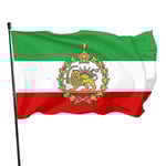Iranska flaggor 3x5 fot persisk flagga 90x150 cm lejon solkrona iranska revolution
